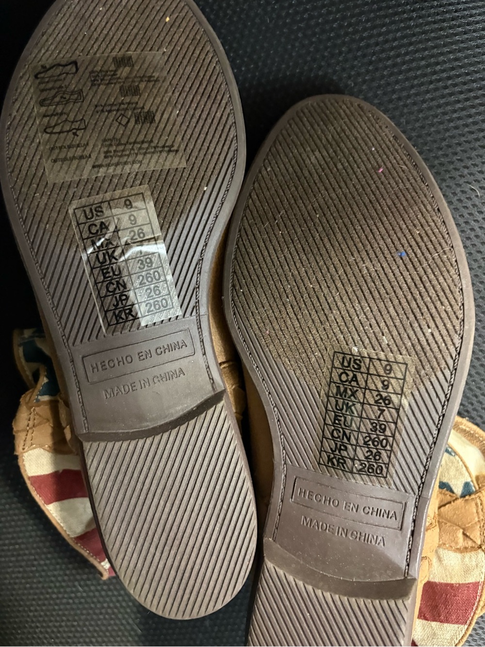 Forever 21 Tan Ankle Booties with American Flag Accent - Picture 5 of 5
